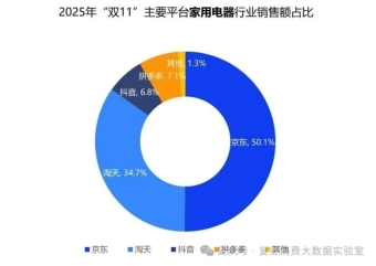2025年雙11家電消費市場盤點：用戶結構分化明顯，京東占據超五成份額